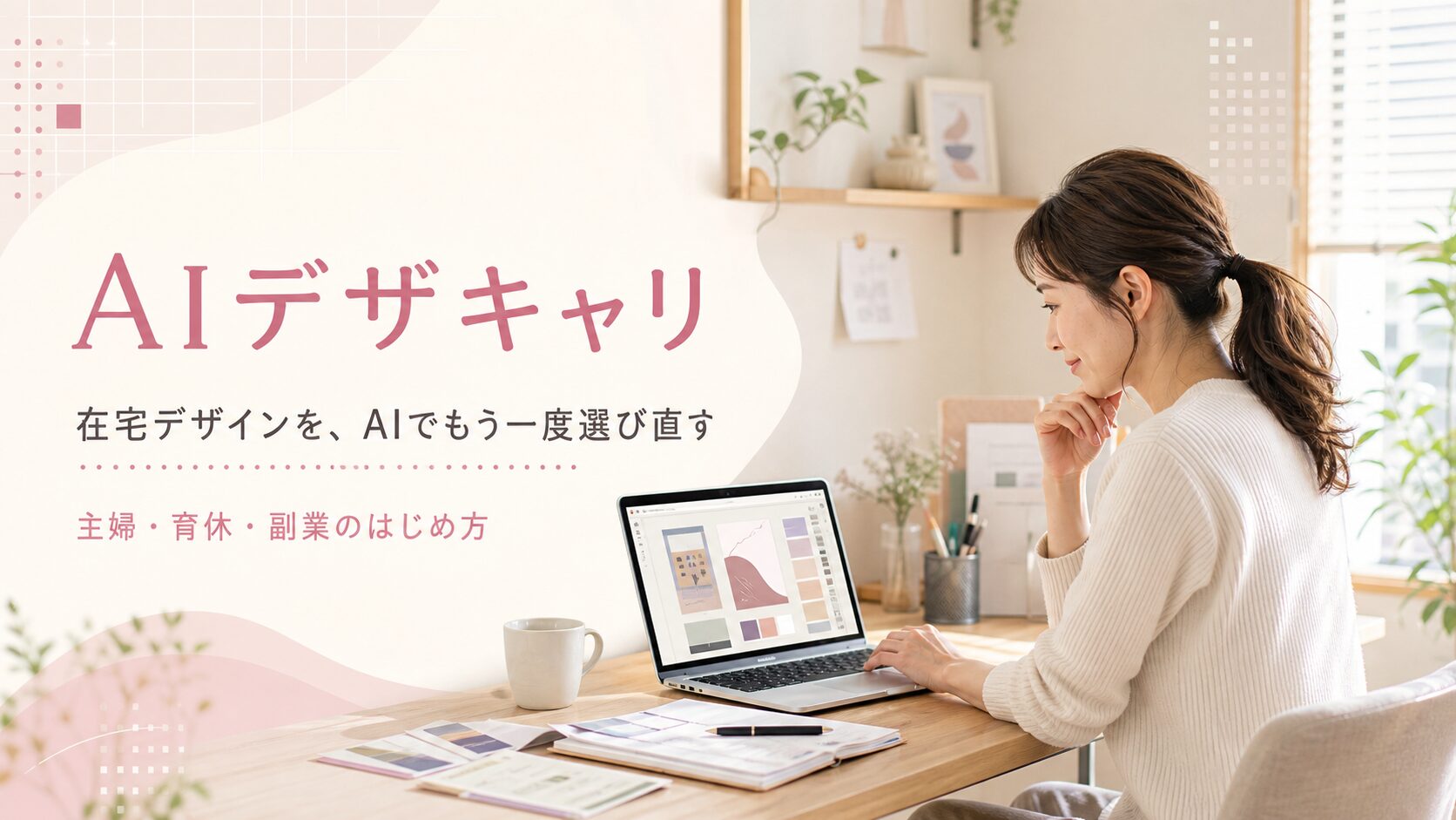 AIデザキャリ｜在宅デザインを、AIでもう一度選び直す｜主婦・育休・副業のはじめ方