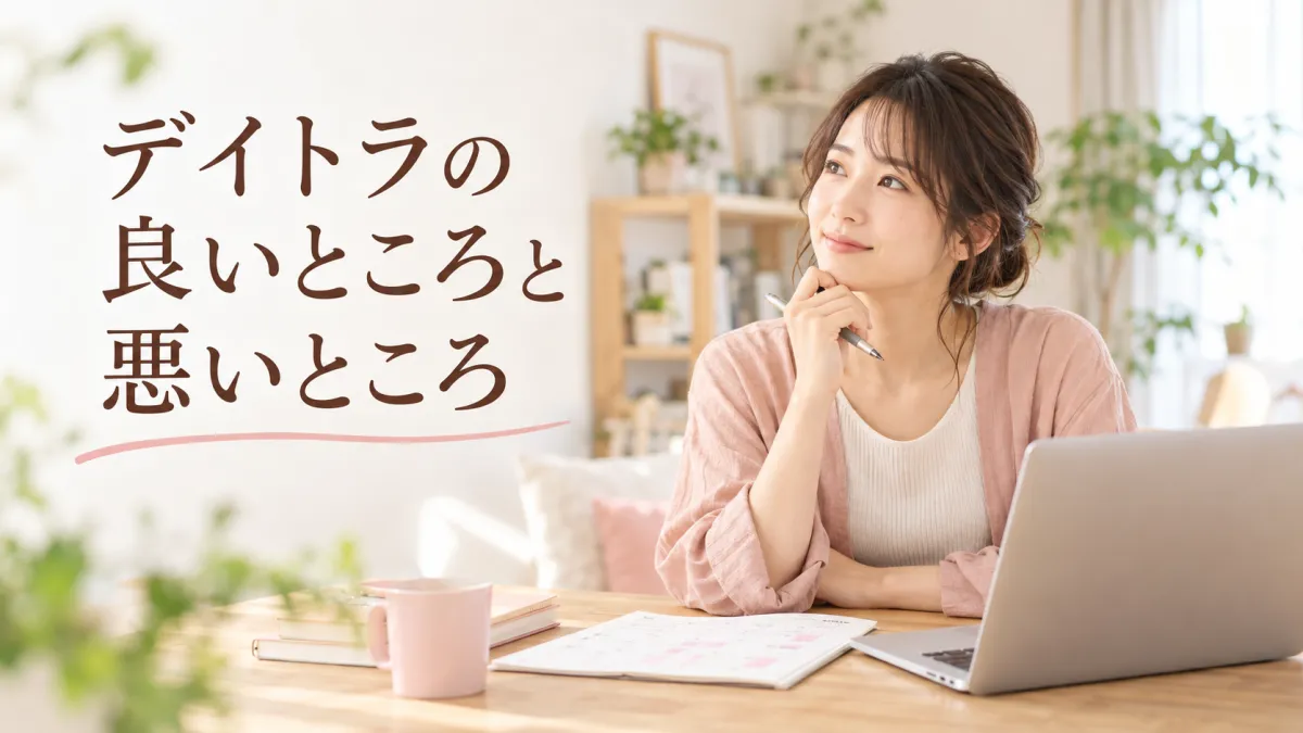 デイトラの評判は？良いところと悪いところ｜料金と挫折も確認